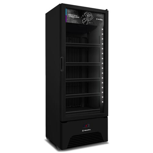 FREEZER VERTICAL 572L FROST FREE PORTA DE VIDRO ALL BLACK