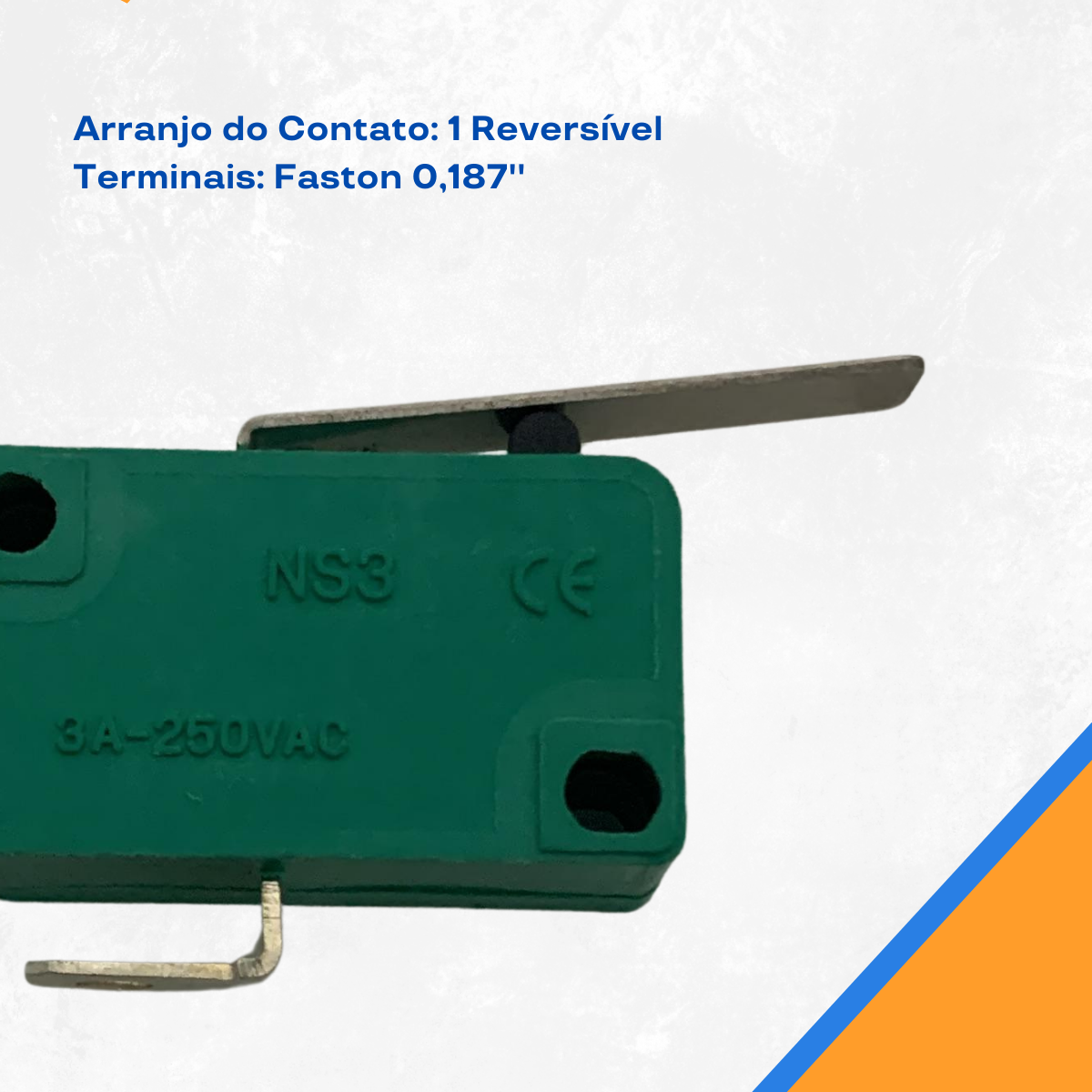 Micro Switch 1 Reversivel 3A - a partir de R$10,98