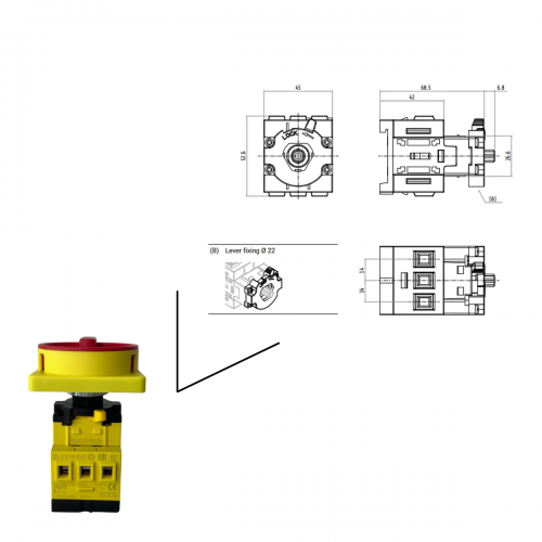 Chave Seccionadora Rotativa 40A 3P NR12 Topo - a partir de R$208,55
