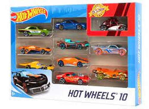 Comprar HOT WHEELS PACOTE 10 CARROS MATTEL 54886 - R$169,99 - Loja