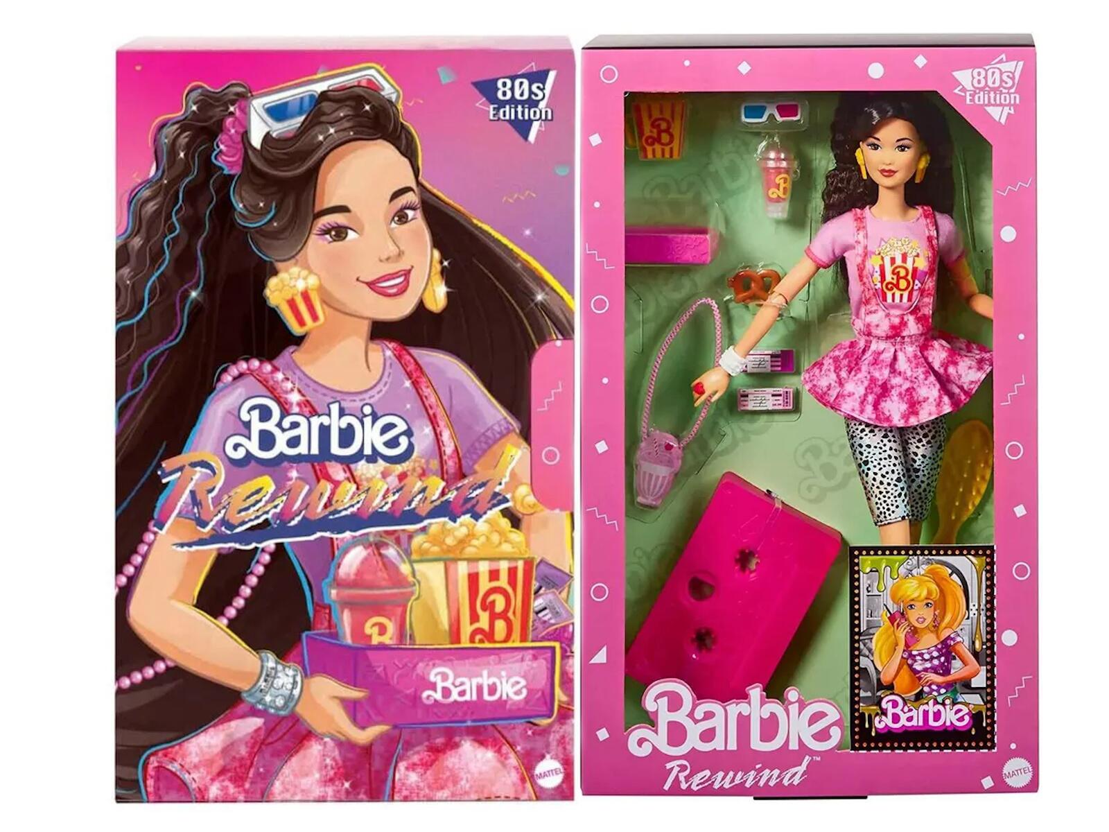 Barniesです Boneca Barbie Rewind Noite De Cinema Anos 80 Mattel - HJX18 - R$349,99