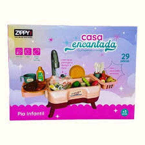 Comprar PIA INFANTIL 29 PC ROSA CASA ENCANTADA 9284 ZIPPY TOYS