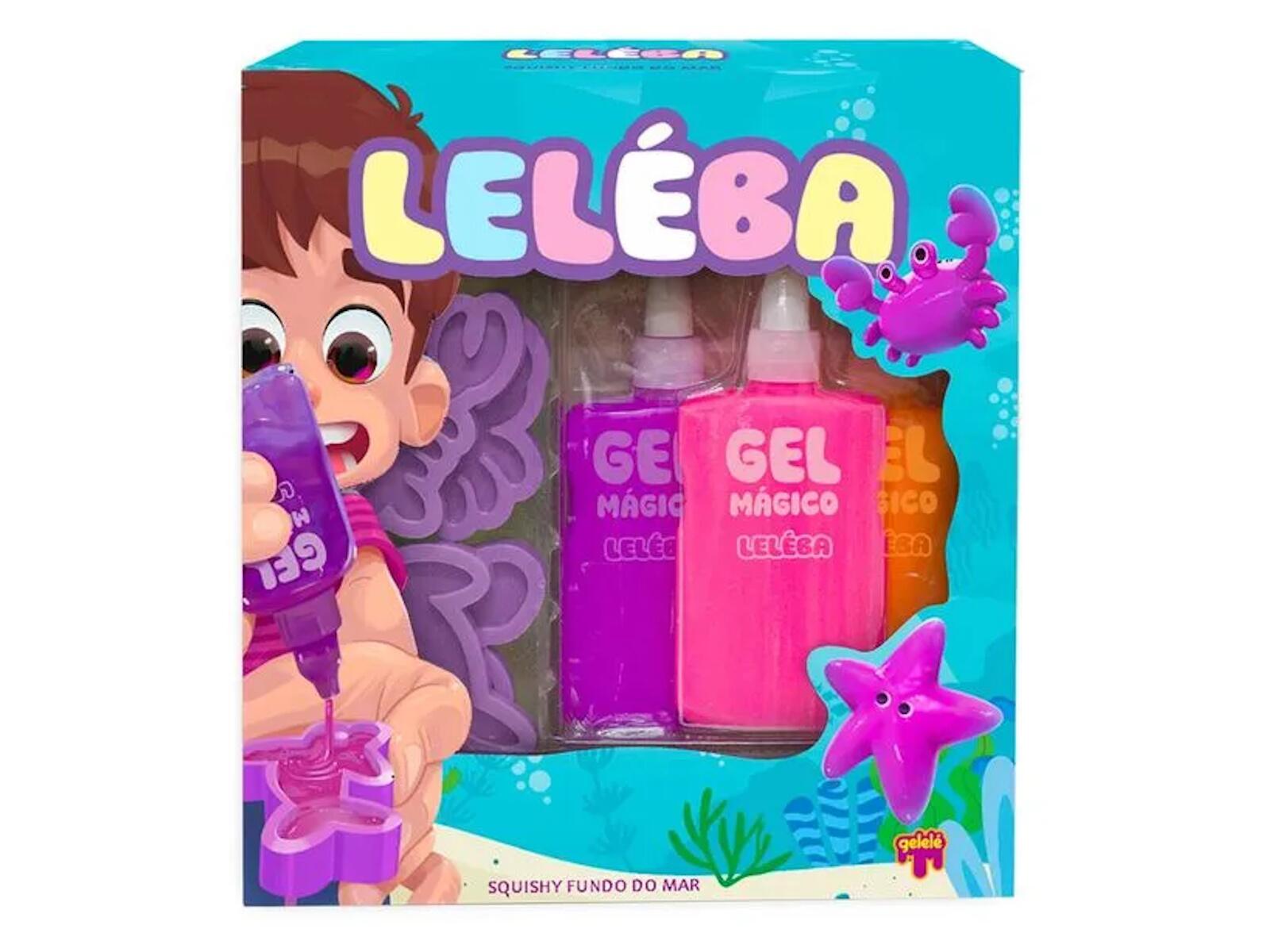 Gel Mágico Leléba Colorida Fundo do Mar Doce Brinquedo - R$49,99