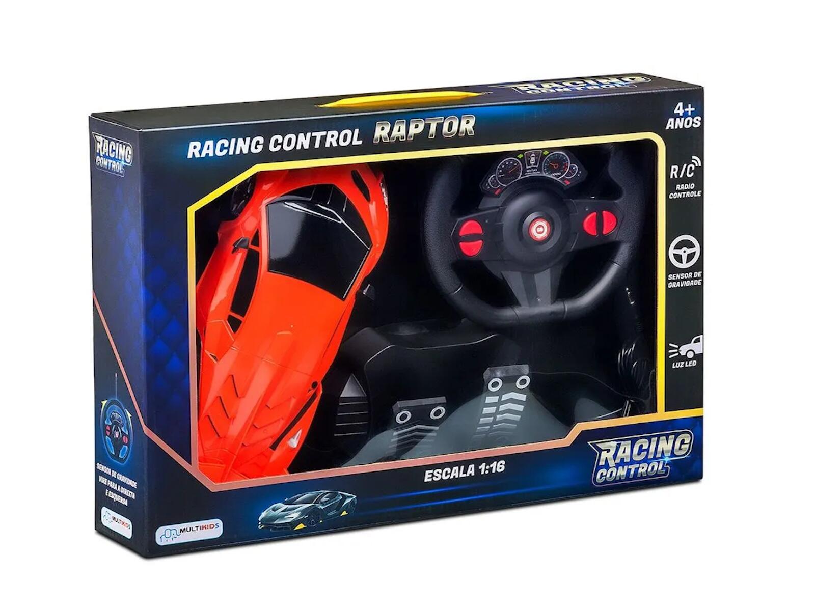 Carrinho Racing Control Raptor Laranja Multikids - BR1337 - R$199,99