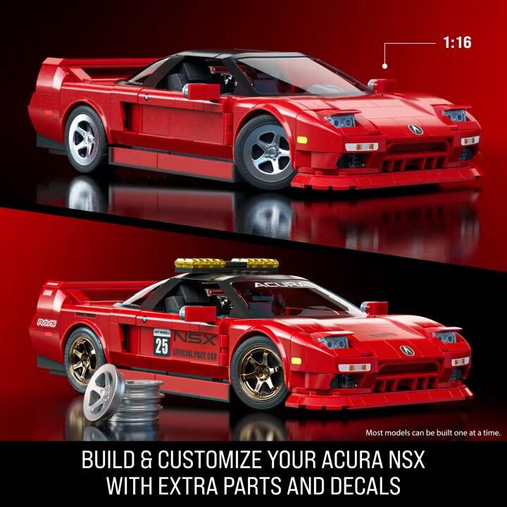 Mattel Brick Shop Hot Wheels Construção Elite Acura NSX - R$599,99