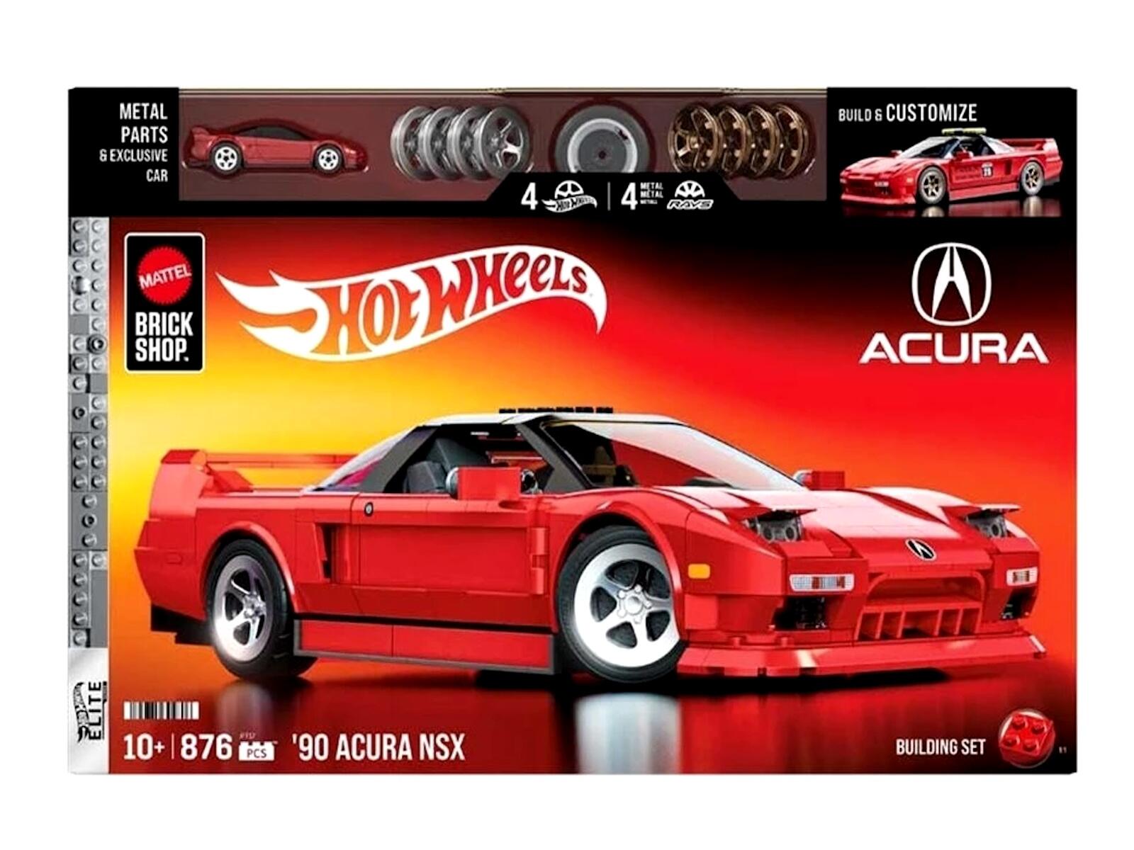 Mattel Brick Shop Hot Wheels Construção Elite Acura NSX - R$599,99