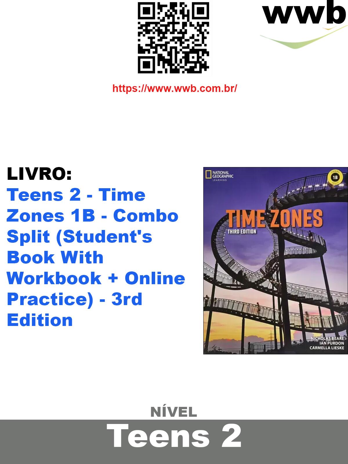 Teens 2 - Time Zones 1B - Combo Split (Student's Book With