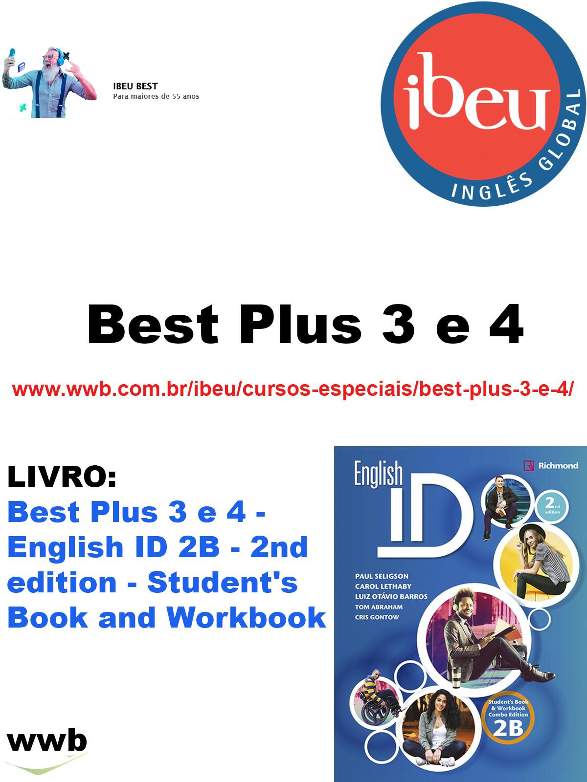 Best Plus 3 e 4 - English ID 2B - 2nd edition - Student's Book and Workbook