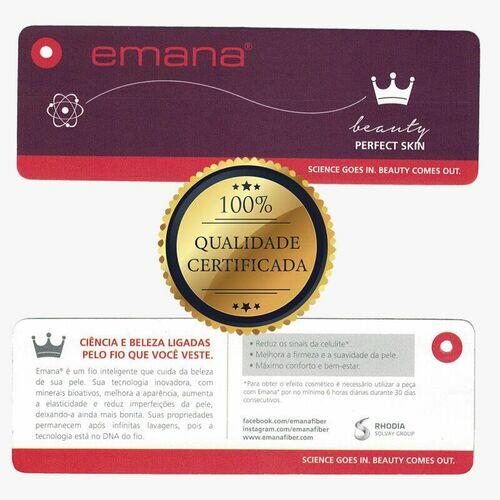 CORSÁRIO REDUTOR DE CELULITE EMANA® COM PROTEÇÃO UV 50+ PRETO