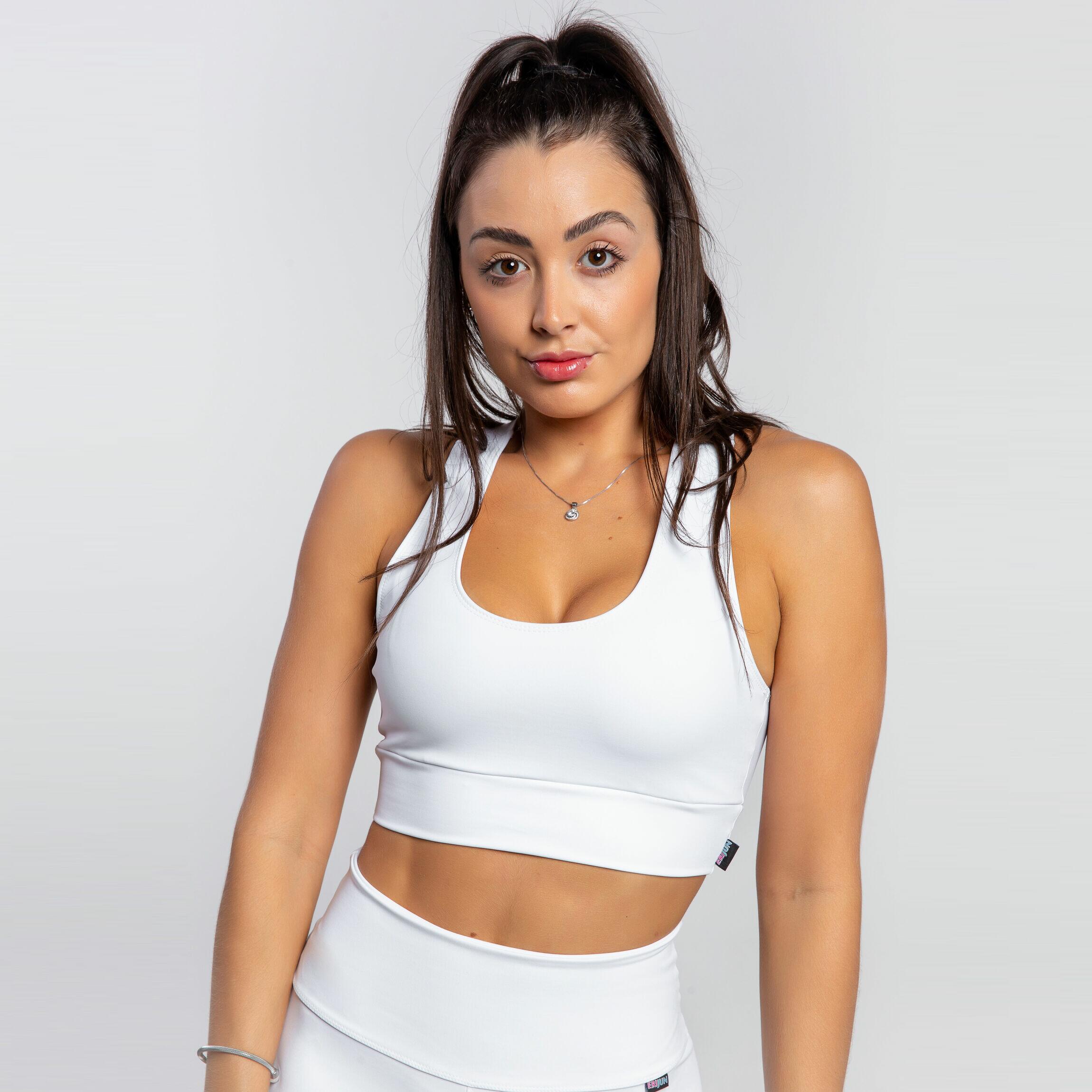 TOP NADADOR COM PROTEÇÃO UV 50+ EMANA® BRANCO