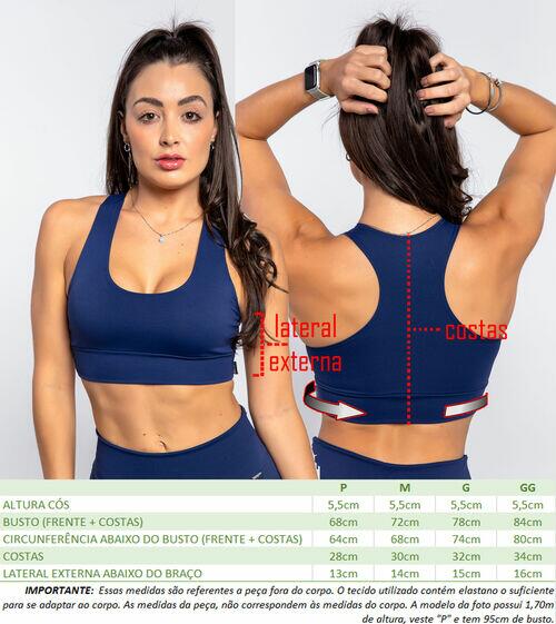 TOP NADADOR COM PROTEÇÃO UV 50+ EMANA® AZUL MARINHO