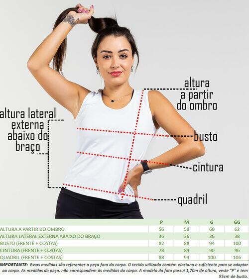 REGATA BRANCA WALK STRETCH FURADINHA