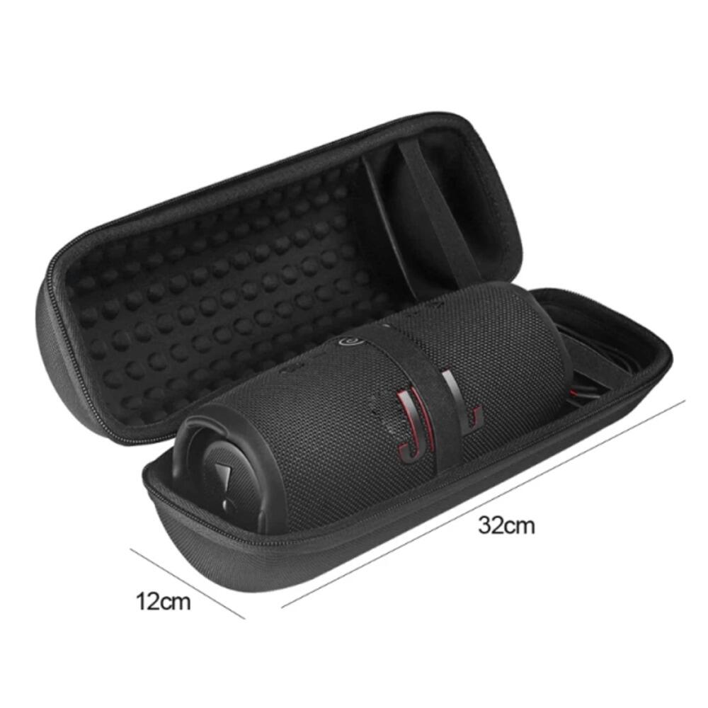 Capa Para JBL Charge 4/5 - Silicone E Case Rígida Com Alça De Ombro