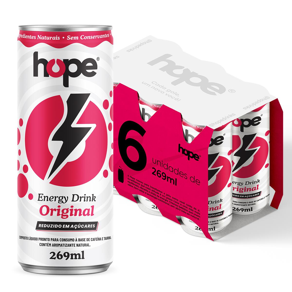 Comprar Energy Drink Original Hope 269ml - 6 unidades - a partir