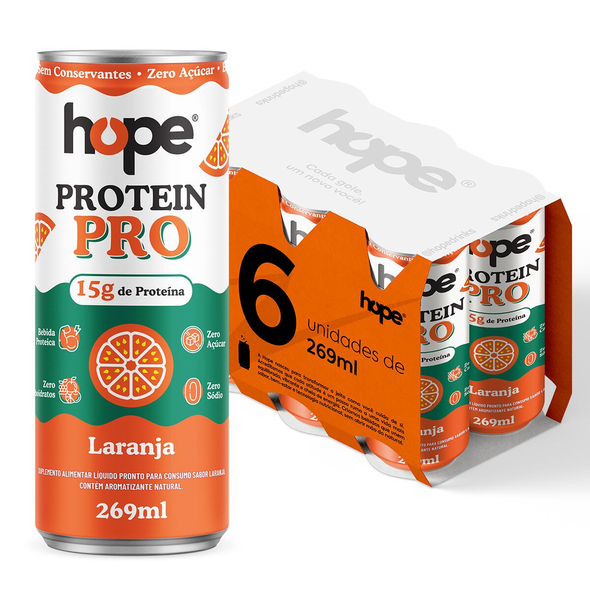 Comprar Protein Pro Laranja Hope 269ml - 6 unidades - a partir de