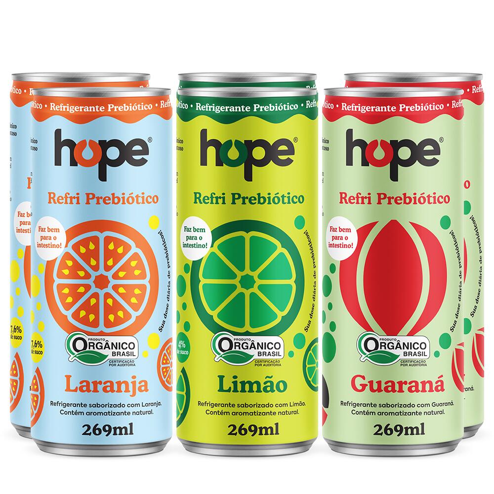 Comprar Kit Mix Refrigerantes Prebióticos Hope - 6 unidades - a