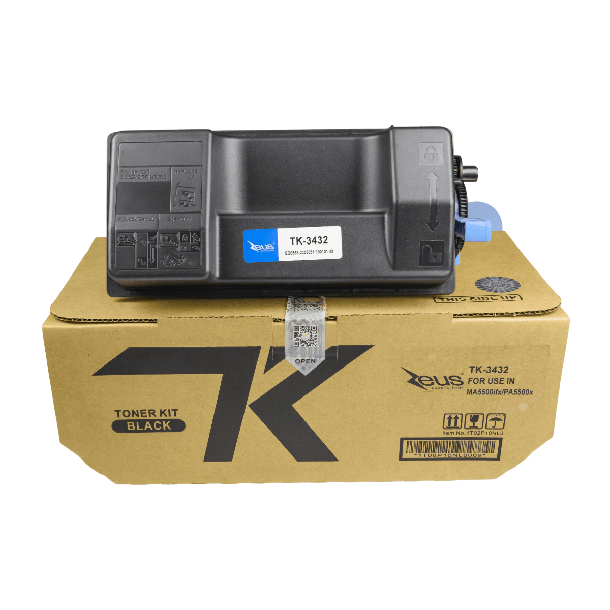 Toner Zeus TK3432 X Para MA5500 PA5500 Preto C Chip 25K - a partir