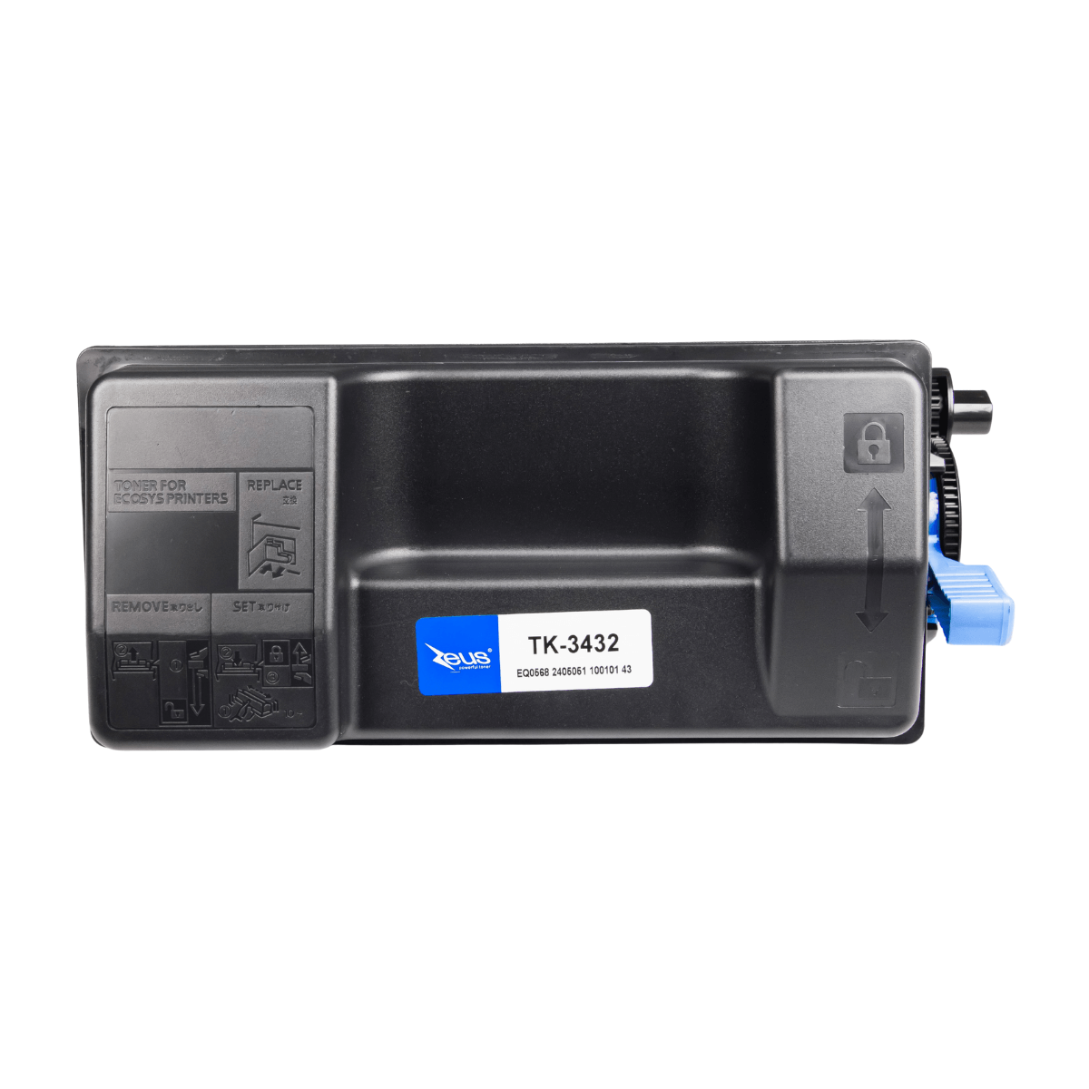 Toner Zeus TK3432 X Para MA5500 PA5500 Preto C Chip 25K - a partir