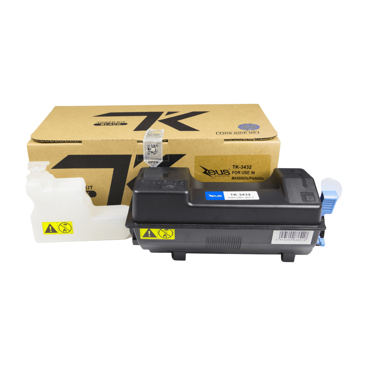 Toner Zeus TK3432 X Para MA5500 PA5500 Preto C Chip 25K - a partir