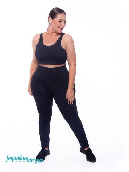 Comprar Legging Plus Emana preto Jaqueline Borges - a partir de R