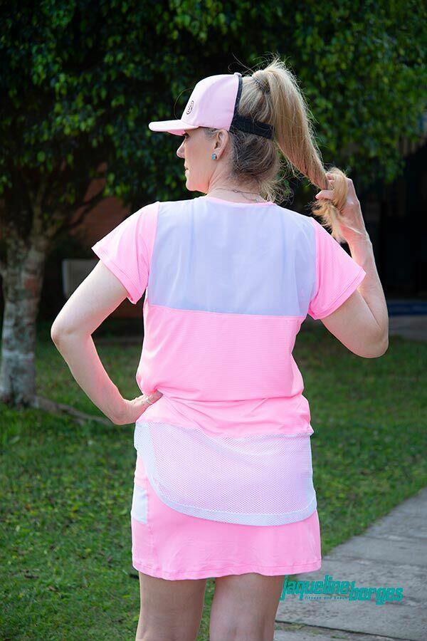 t-shirt alongada tela Jaqueline Borges