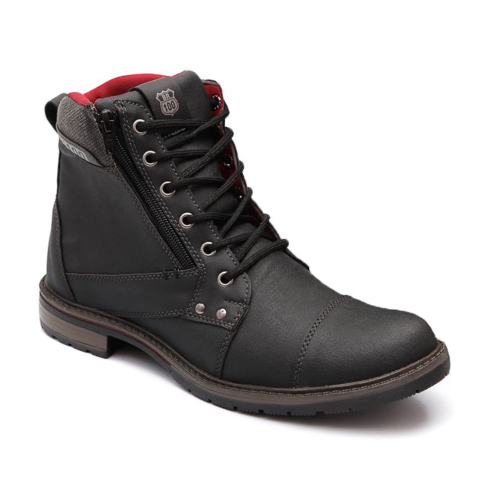 Bota Coturno Masculina Triton com Zíper Estilo Casual a partir
