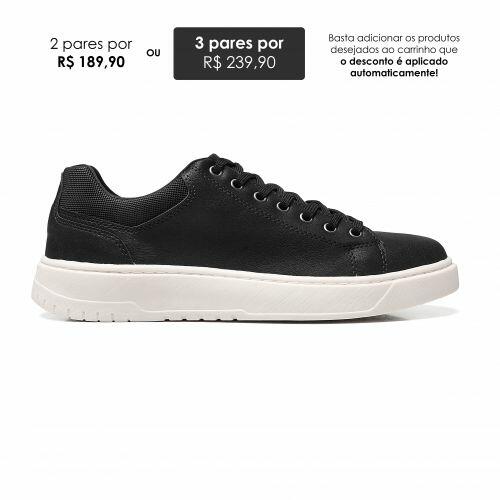 Comprar Tênis Masculino Casual Rocket Liso Preto a partir de R