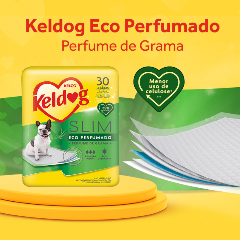 Keldog Tapete Higiênico Slim Ultra Dry Eco Perfumado 30 Un - a