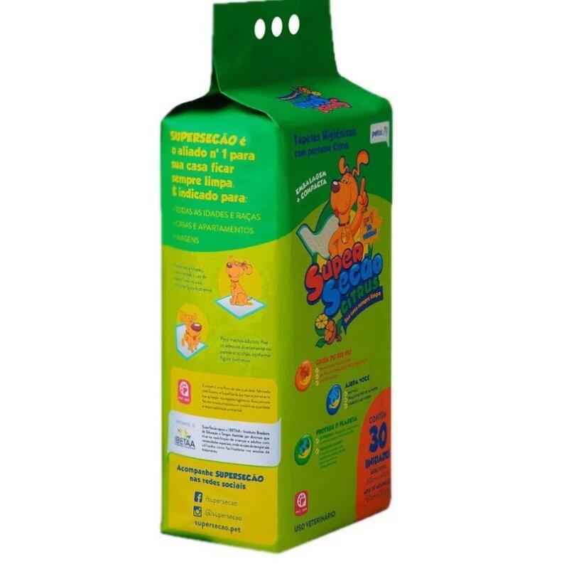 Tapete Higiênico Super Secão Petix CITRUS 80x60 - 30 Un - a partir