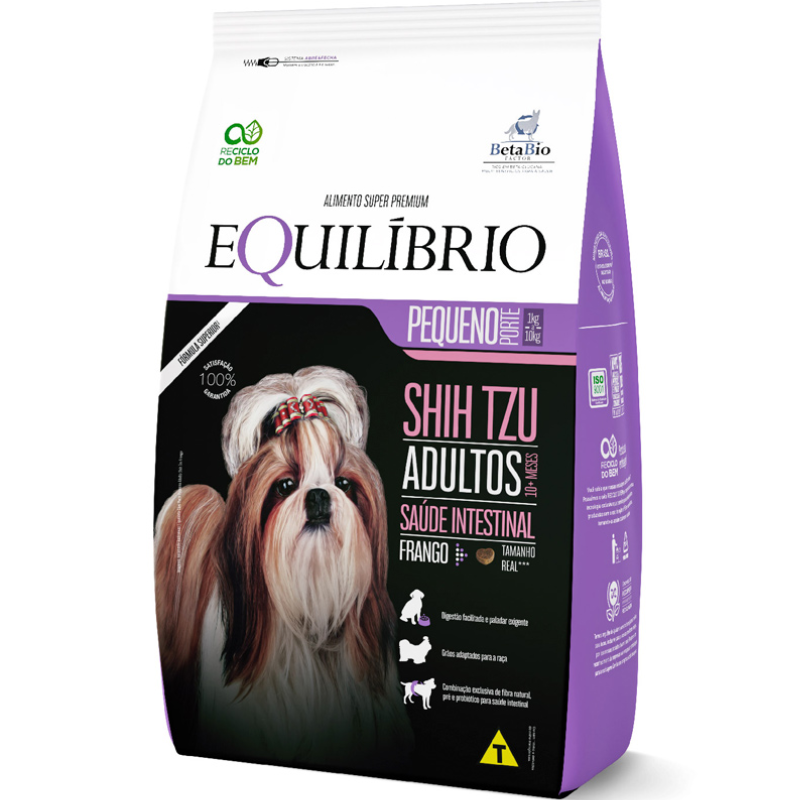 Ração Equilíbrio para Cães Adultos Shih Tzu Sabor Frango - de R$35,62 a ...
