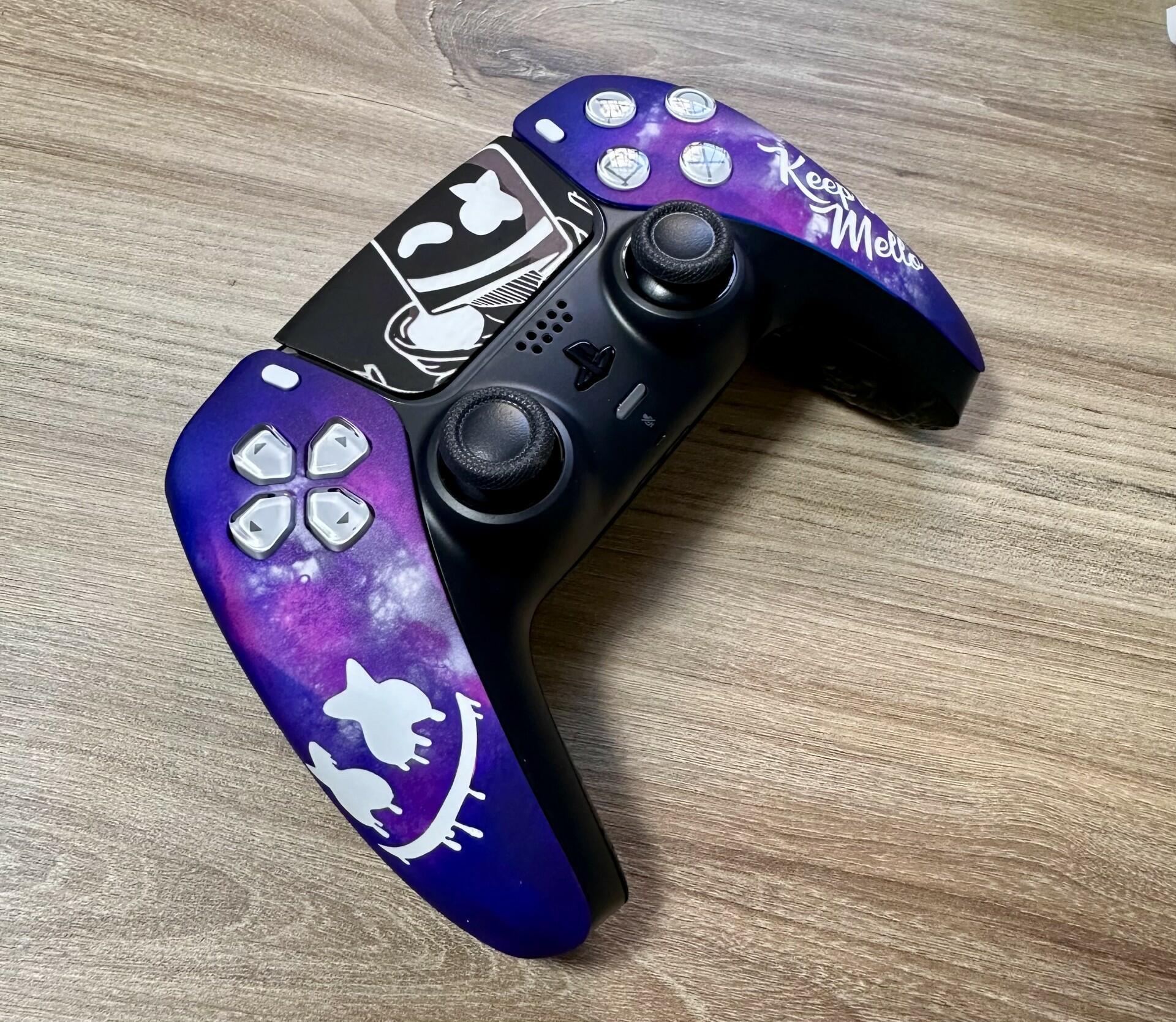 Comprar Controle Dualsense Ps5 Personalizado Marshmallow C/Paddles ...