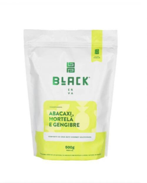 Comprar Erva Mate Black - Abacaxi, Hortelã e Gengibre 500g - a