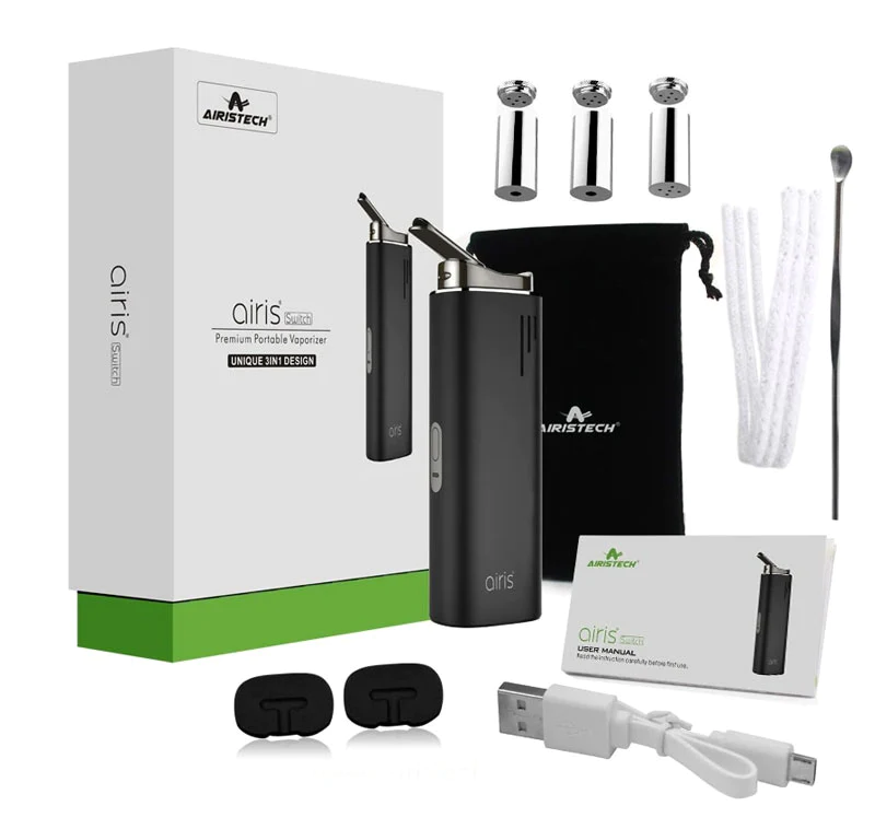Vaporizador De Ervas E Concentrados Airis Switch 3 Em 1 Kit - Airistech (miniatura)