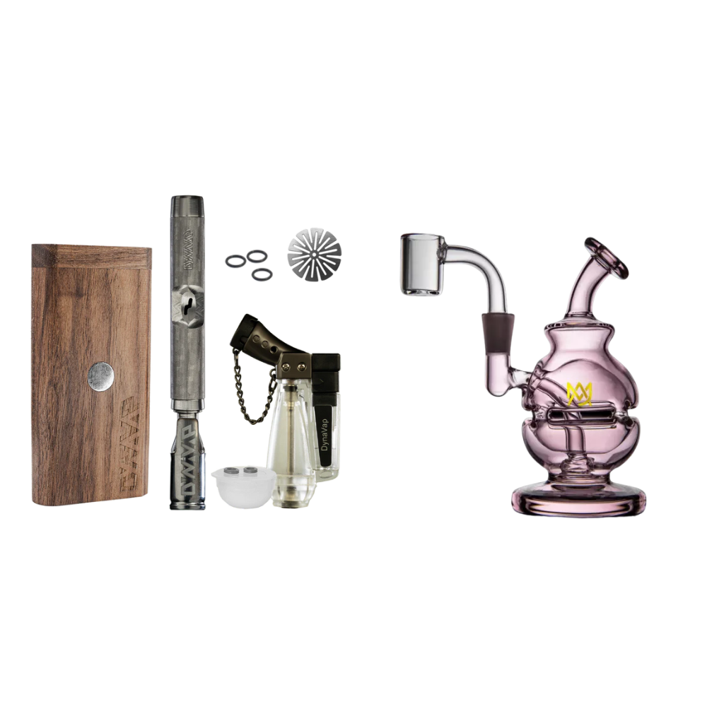 Kit Vaporizador De Ervas M7 Starter Pack + Mini Rig Royale Pink