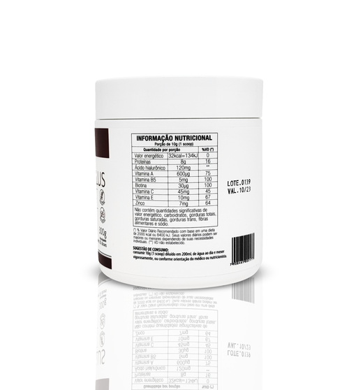 Colágeno Plus Hidrolisado Sabor Pink Lemonade com Verisol - Suplemento Alimentar em Pó - Sem Glúten