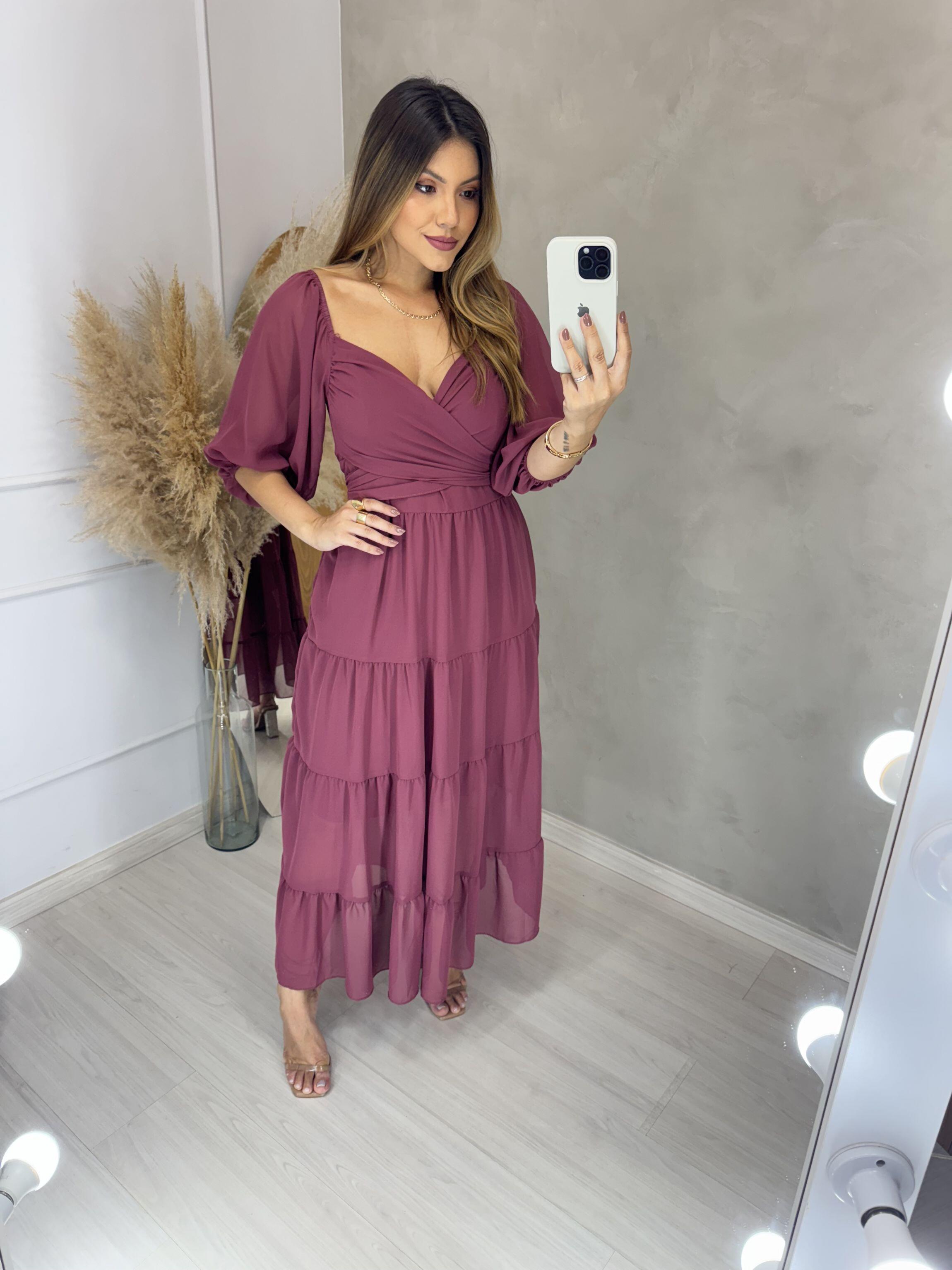 Vestido olive mangas XG