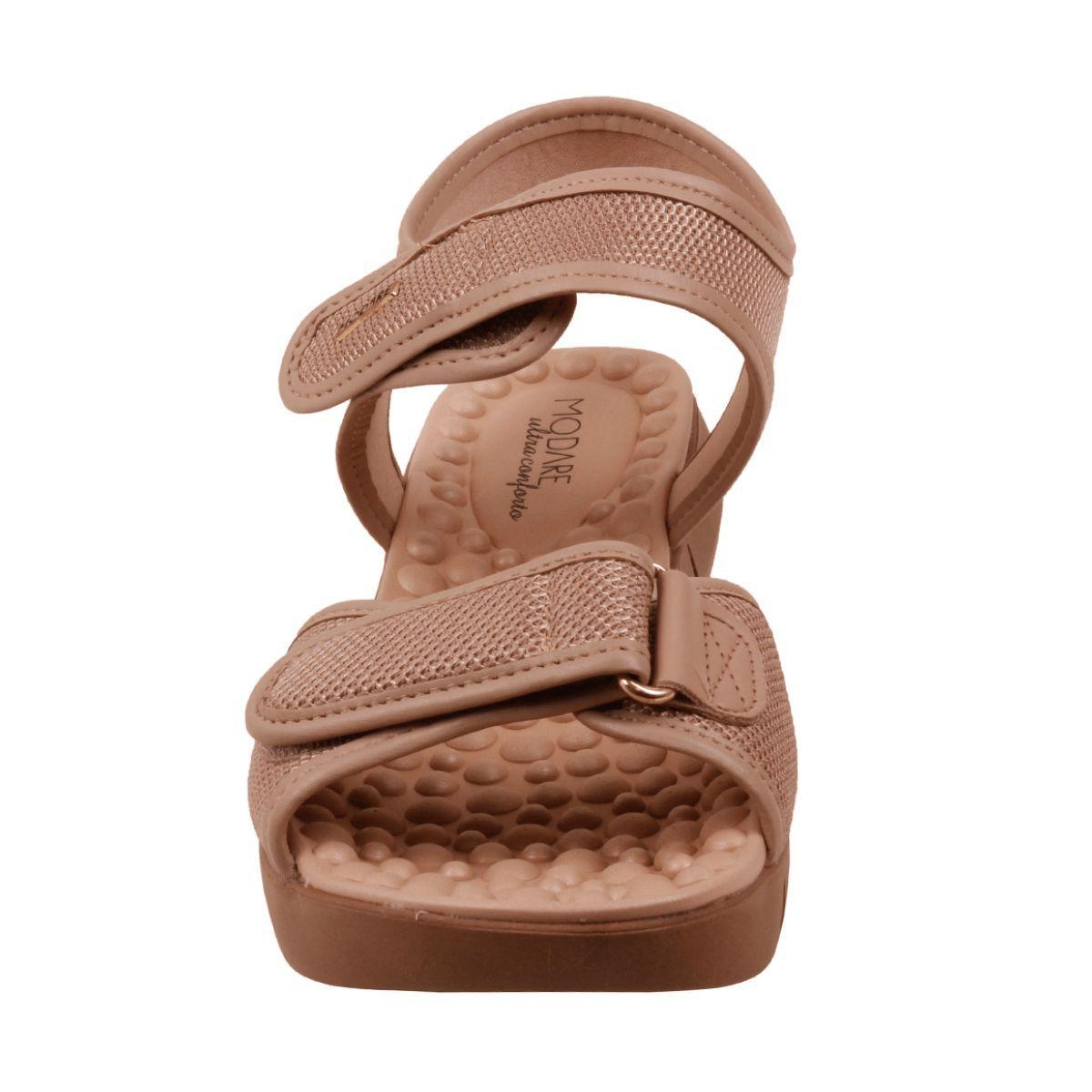 Modare Sandália Modare Anabela Casual Conforto