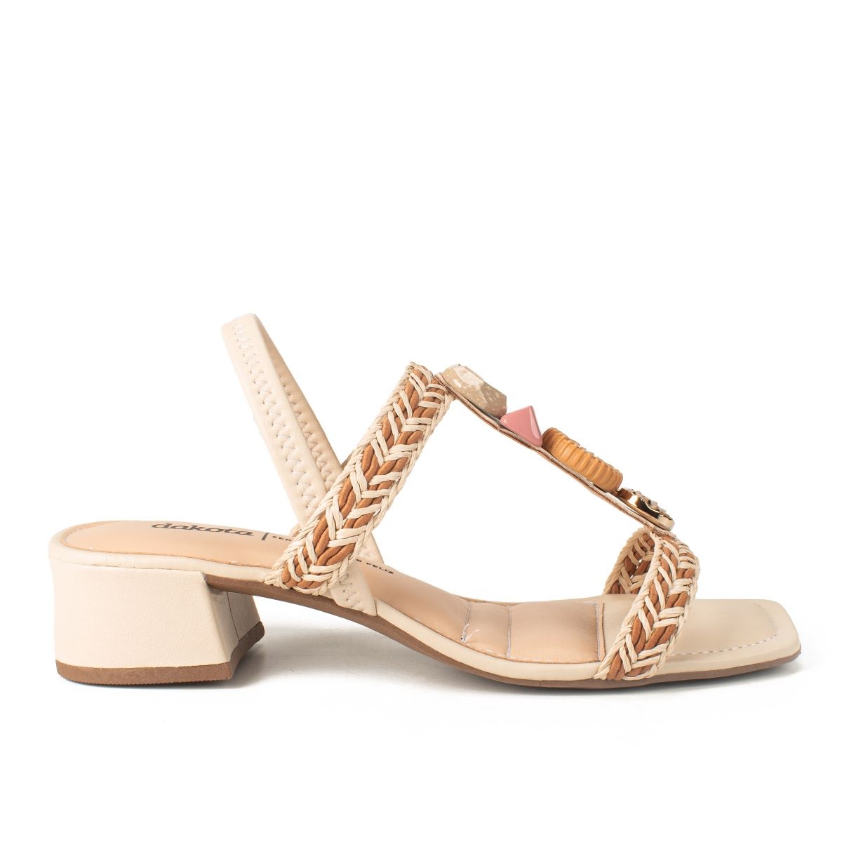 Dakota Sandália Feminina Dakota Salto Bloco Tiras Ajustáveis