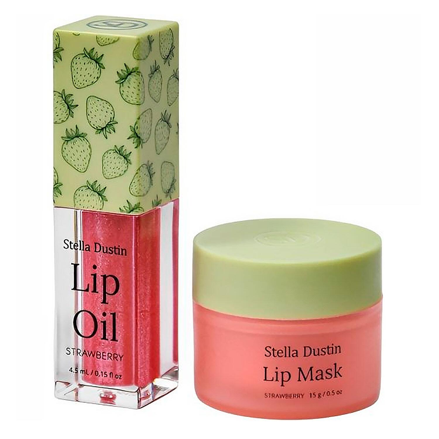 Comprar Kit Stella Dustin Lip Oil + Máscara Labial - Morango - R