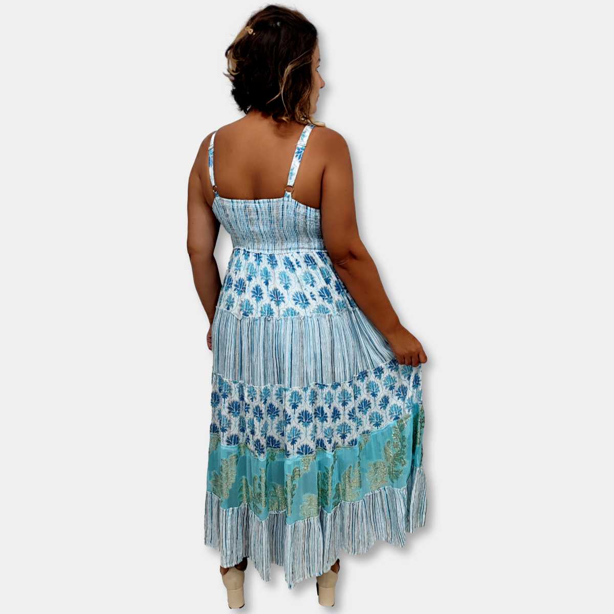 Vestido Longo Palak Moda Indiana Comprar Vestido Premium Longo Manga  Morcego Bordado 5045 Palak Fashions, image size:1200x1200