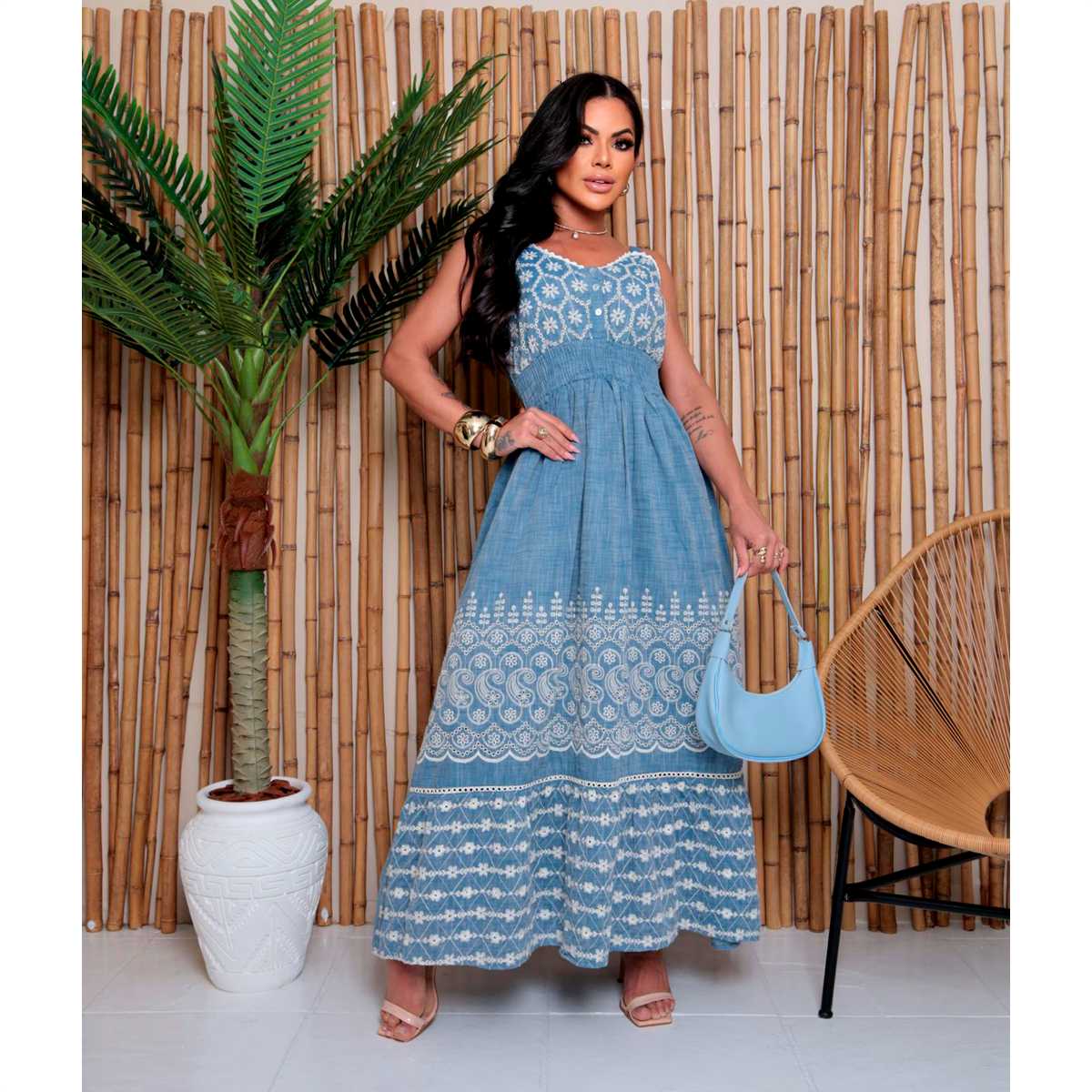 Vestidos Indianos Batas Indianas Atacado Boho Chic Moda Indiana