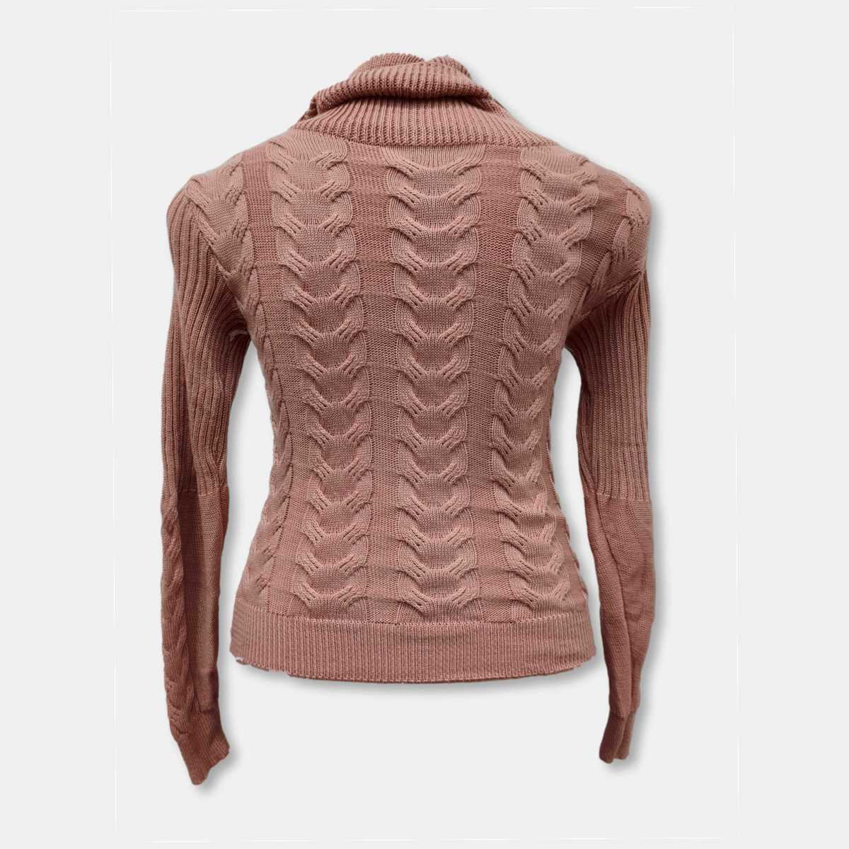 Blusa de Frio Feminina Manga Longa Tricot Modal Gola Alta é na Sarat ...