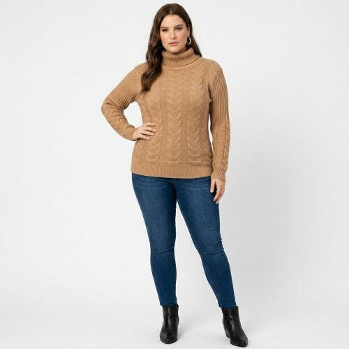 Blusa de Frio Feminina Manga Longa Tricot Modal Gola Alta é na Sarat ...