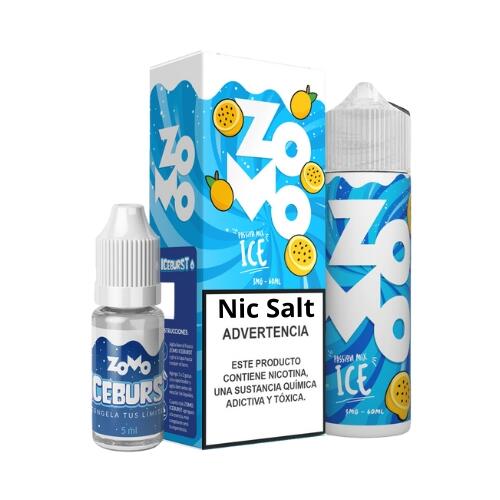 Zomo: Juice NicSalt Passion Mix Ice - IceBurst