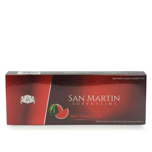 Cigarro San Martin Superslims Melancia - Pacote com 10