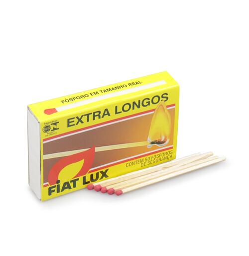 Fsforo Longo Fiat Lux para Charutos - (Caixa com 50)