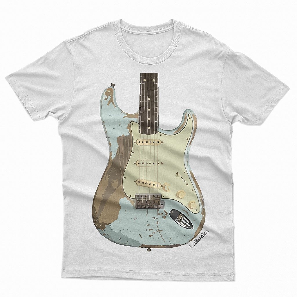 Comprar Camiseta Guitarra Stratocaster Relic de R$69,60 a R$76