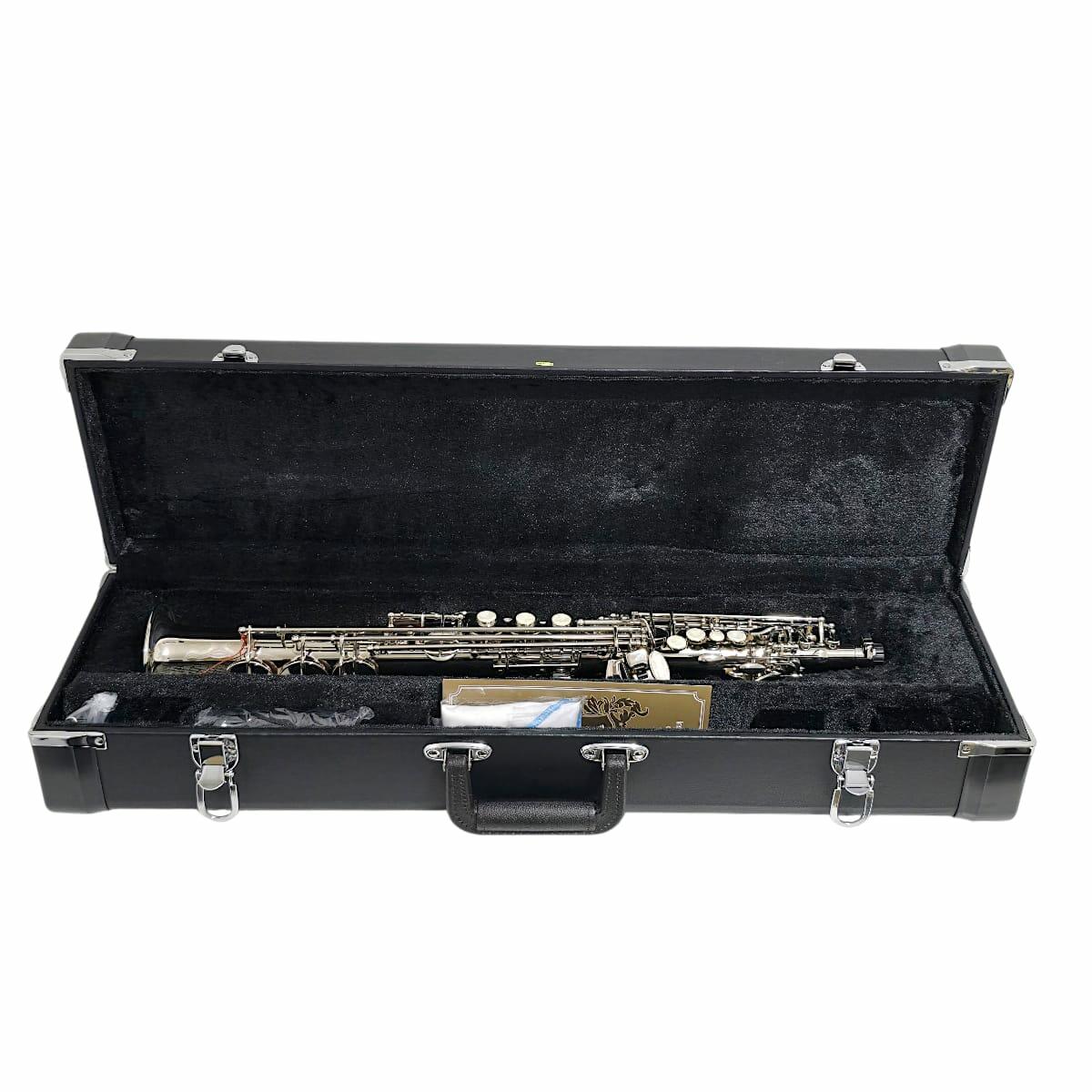 Comprar Sax Soprano Eagle Sib Sp502 N Niquelado Novo - Completo +