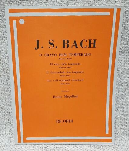 Comprar MÉTODO | Livro J S Bach - O Cravo Bem Temperado Primeira