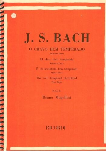 Comprar MÉTODO | Livro J S Bach - O Cravo Bem Temperado Primeira Parte